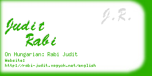 judit rabi business card